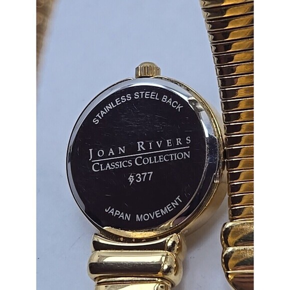 Joan Rivers Classics Gold Tubogas Wrap Bracelet Quartz Womens Watch New Battery main image 11